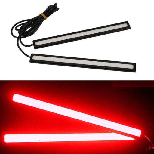 Daytime cob led strip red 12v flat new1 - фото