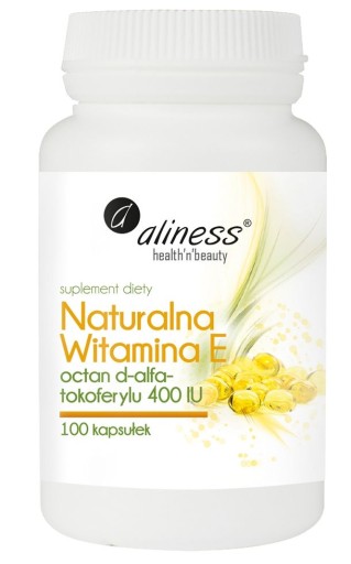 VITAMIN E NATURAL 400IU 100kap MLADOSTI Aliness