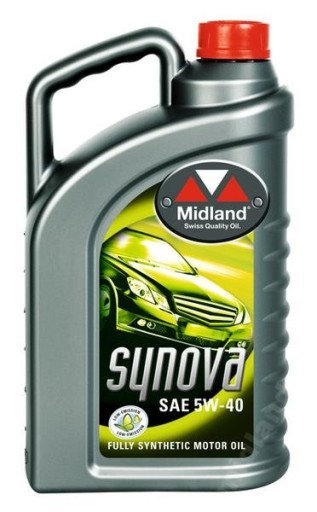 МОТОРНОЕ МАСЛО MIDLAND SYNOVA 5W40 4л, СДЕЛАНО ШВЕЙЦАРИИ x2