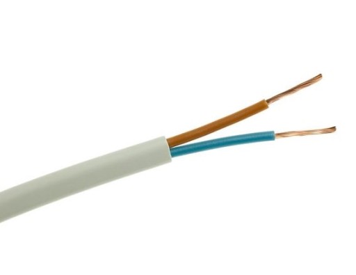 Przewód kabel elektryczny linka OMY 2x1,5 100m (OMY 2x1,5 biały) • Cena,  Opinie 6935487395 •