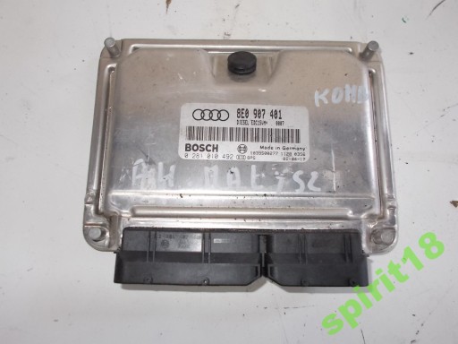 AUDI A4 B6 B 2.5 TDI COMPUTER 8E0907401 0281010492