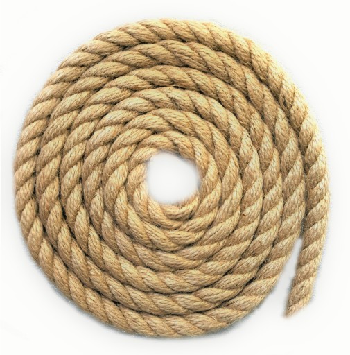 Jutové lano námornícke dekoratívne 20mm na metre