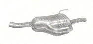 17.322 - Задній глушник Opel Zafira A 2,0-2,2 DTi 03-05R.