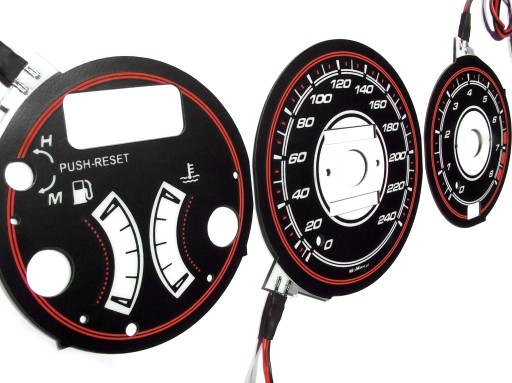 Mazda 323F BG Циферблати одометра INDIGLO шаблон 2 MoMan