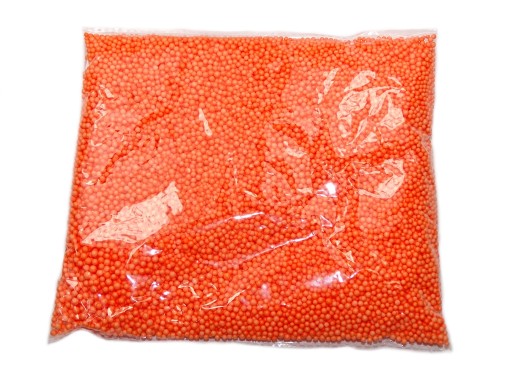 Színes hungarocell golyók 2-3 mm Narancssárga