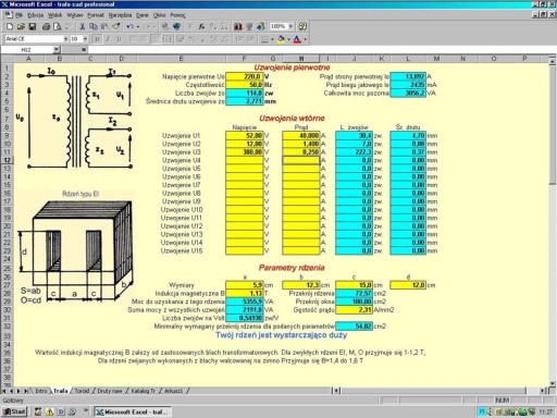 TRAFO-CAD Program pre návrh transformátorov