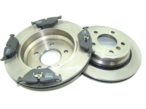 001539 021520 - = Диски X2 колодки задні BMW 5 E39 298x20mm вентиль=