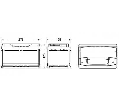 VARTA BLUE (E11) 12V. 74AH 680A.+D (278X