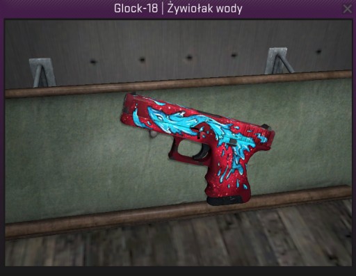 Glock 18 Zywiolak Wody Water Elemental Cs Go Skin 7500374025 Allegro Pl