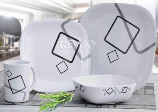 91713 - Набор посуды меламин CAMP4 16 шт.