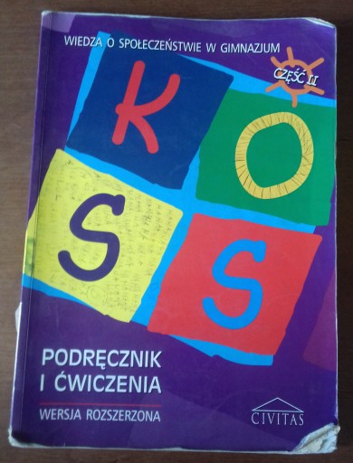 Zdjęcie oferty: KOSS część II 2 podręcznik i ćwiczenia rozszerzony