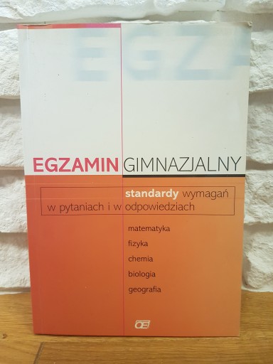 Zdjęcie oferty: Egzamin gimnazjalny, standardy wymagań w pytaniach