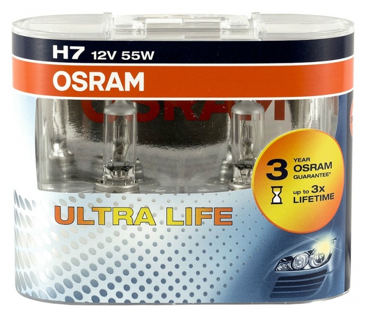 Лампочка Osram H7 Ultra Life Duo Комплект 2 Штуки. 12V Цена — в