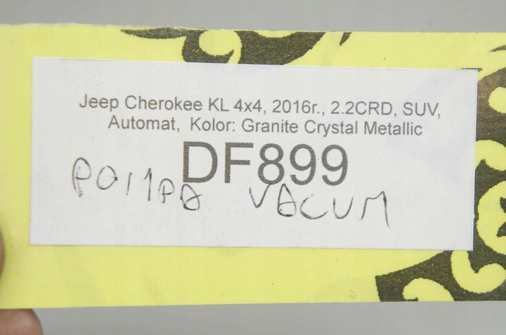 DF899 JEEP CHEROKEE KL 2.2CRD PUMP VACUUM photo 6 - milautoparts-fr.ukrlive.com