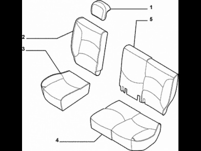 REVÊTEMENT DE DOSSIER DE CANAPÉ ARRIÈRE FIAT PALIO 2002- 08 photo 2 - milautoparts-fr.ukrlive.com