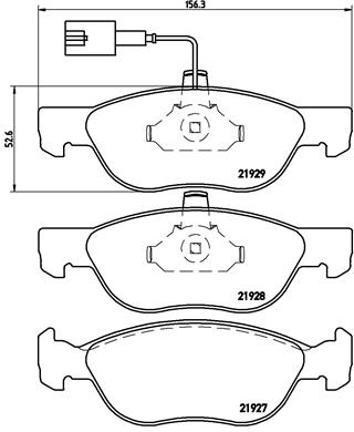 2× BREMBO DISQUES DE FREIN AVANT 09.5870.11 + SABOTS DE FREIN DE FREIN BREMBO P23070 photo 3 - milautoparts-fr.ukrlive.com