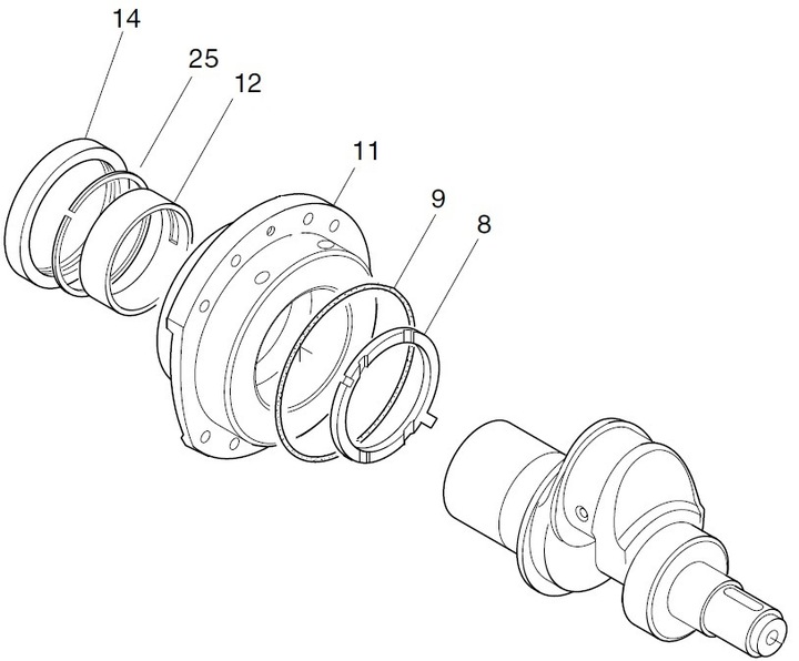 HATZ 1D81 BUSHING MAIN SHAFT STD 04006800 K photo 2 - milautoparts-fr.ukrlive.com