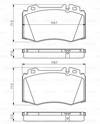 DISCS PADS BOSCH FRONT MERCEDES CLK C209 345MM photo 3 - milautoparts-fr.ukrlive.com