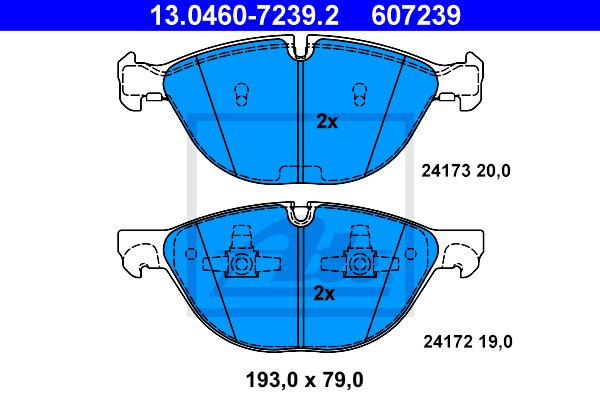 DISCS PADS ATE FRONT - BMW X5 E70 X6 E71 348MM photo 3 - milautoparts-fr.ukrlive.com