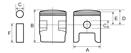 PISTON HUSQVARNA CR WR 250 98-13 67,84 photo 2 - milautoparts-fr.ukrlive.com