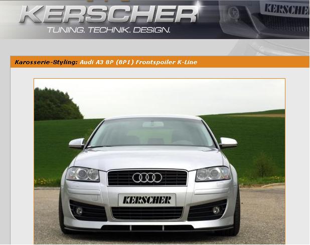 PARE-CHOCS AVANT AUDI A3 / S3 2002- KERSCHER photo 1 - milautoparts-fr.ukrlive.com