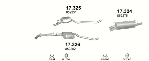 SILENCER END OPEL OMEGA B 2,2 UNIVERSAL 99-03R. photo 1 - milautoparts-fr.ukrlive.com