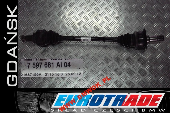 BMW F20 F30 HALF-AXLE RIGHT LEFT REAR 7597681 7597682 photo 2 - milautoparts-fr.ukrlive.com