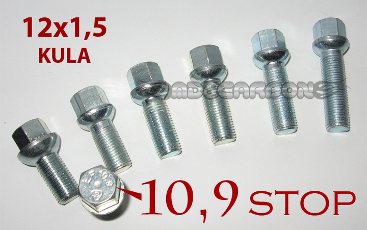 SCREW FOR DISCS KOL 12X1,5X35 BALL VW GOLF 1 2 3 POLO LUPO MERCEDES W140 W210 photo 4 - milautoparts-fr.ukrlive.com