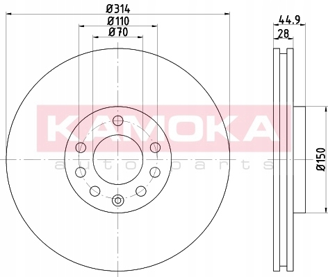 DISQUES DE FREIN 2 PIÈCES AVANT POUR OPEL VECTRA C 3.2 photo 2 - milautoparts-fr.ukrlive.com