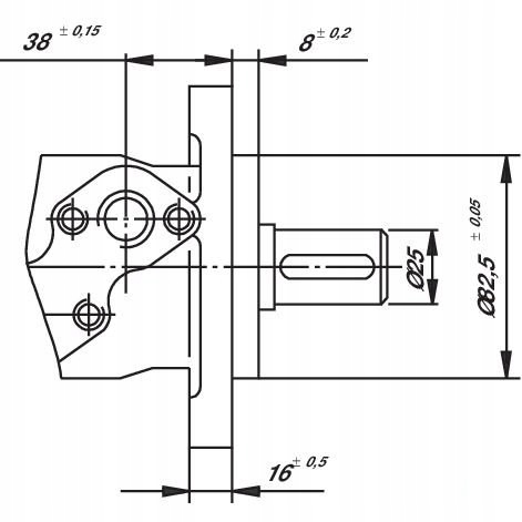 ENGINE HYDRAULIC ORBITALNY BMR80 SMR80 FI-25MM photo 4 - milautoparts-fr.ukrlive.com