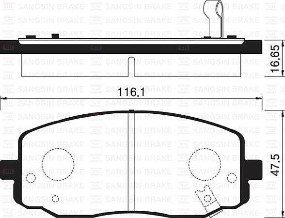 HI-Q SP1172 SET PADS HAMULCOWYCH, BRAKES TARCZOWE photo 3 - milautoparts-fr.ukrlive.com