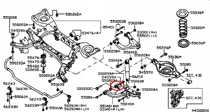 BLOCAGE SILENCIEUX DE LIVIER ARRIÈRE NISSAN PATHFINDER R51 R51M 2004-2013 photo 4 - milautoparts-fr.ukrlive.com