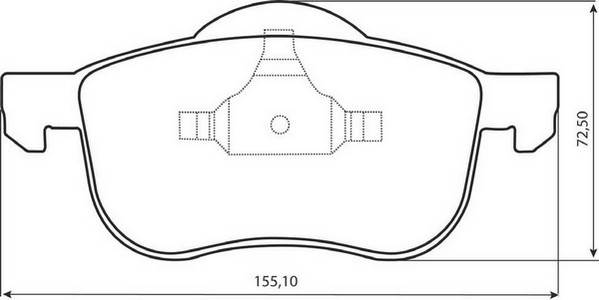 SABOTS DE FREIN CERAMIQUES JURID WHITE AVANT VOLVO XC70 CC photo 2 - milautoparts-fr.ukrlive.com