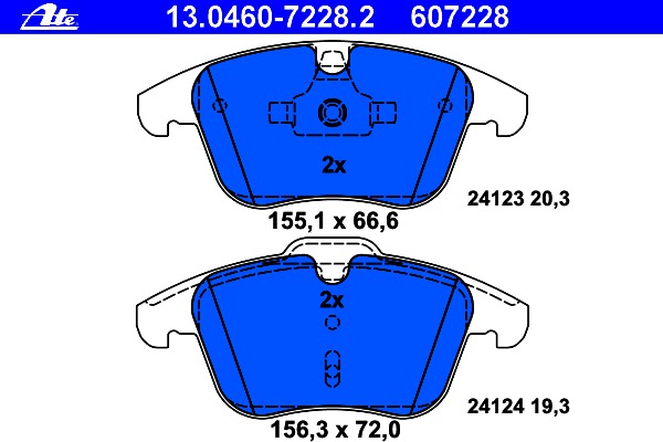 ATE PADS FRONT FREELANDER II RANGE ROVER EVOQUE photo 2 - milautoparts-fr.ukrlive.com