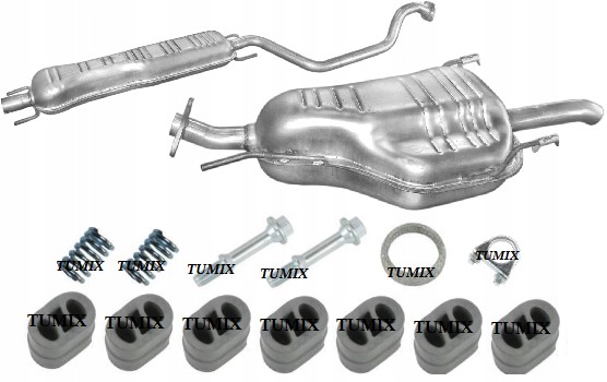 POT D'ÉCHAPEMENT CENTRAL FINAL OPEL ZAFIRA A 1.6 1.8 2.0 photo 1 - milautoparts-fr.ukrlive.com