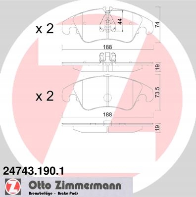 ZIMMERMANN SABOTS DE FREIN AUDI A6 C7 A7 Q5 TDI TFSI CRACOVIE photo 2 - milautoparts-fr.ukrlive.com