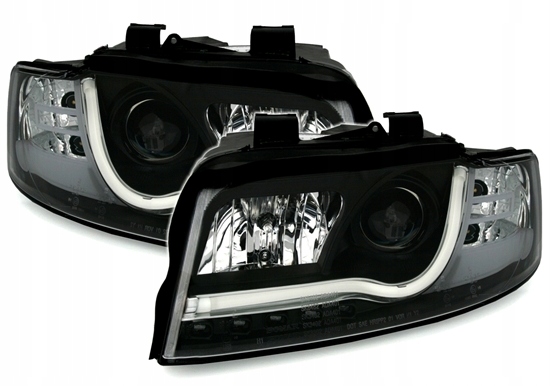 FEUX AUDI A4 B6 00-04 TUBE LIGHTS BLACK TRU DRL photo 4 - milautoparts-fr.ukrlive.com