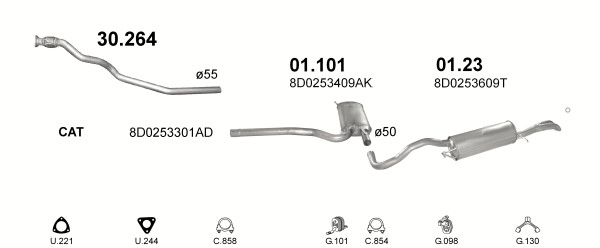 TUYAU AVEC LACZNIKIEM ÉLASTIQUE AUDI A4 B5 +VW PASSAT B5 POJ.1,9TDI photo 4 - milautoparts-fr.ukrlive.com