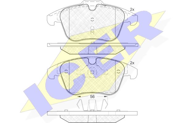 ICER 181775 SET PADS HAMULCOWYCH, BRAKES TARCZOWE photo 3 - milautoparts-fr.ukrlive.com