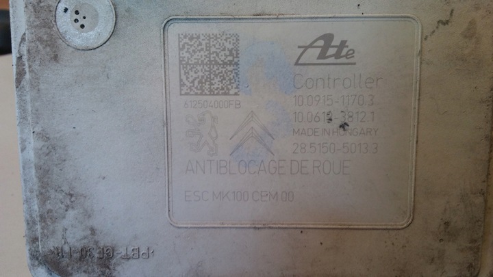 CONTROL UNIT PUMP ABS PEUGEOT CITROEN 10.0915-1170.3 9678416280 photo 2 - milautoparts-fr.ukrlive.com