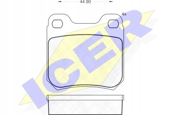 PADS BRAKE ICER OPEL VECTRA B REAR photo 3 - milautoparts-fr.ukrlive.com