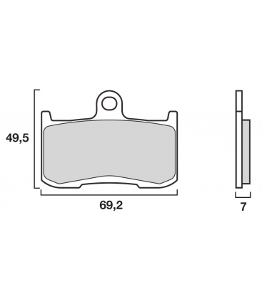 PLAQUETTES FREIN BREMBO 07KA23.SA