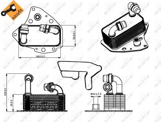 RADIATEUR HUILES ALFA ROMEO 159 BRAVO DELTA 2.0 photo 1 - milautoparts-fr.ukrlive.com