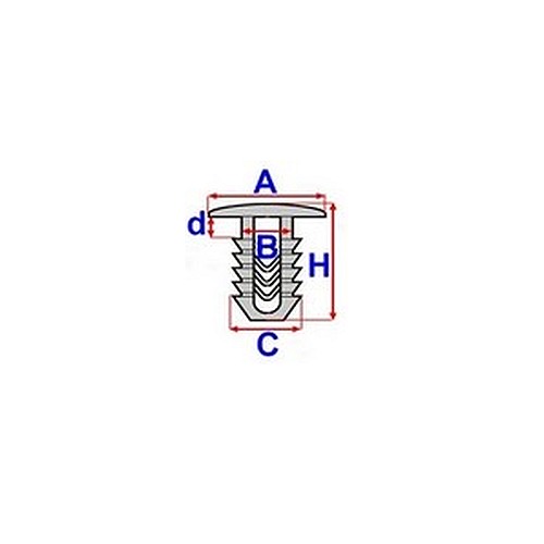 CLAMP MOUNTING MOULDINGS BOCZNEJ MERCEDES W202 photo 3 - milautoparts-fr.ukrlive.com