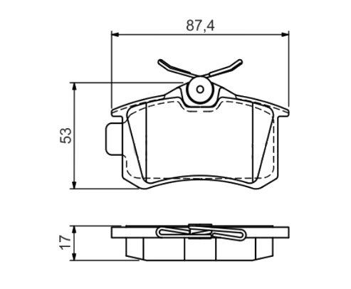 PADS BRAKE REAR SEAT IBIZA TOLEDO CORDOBA photo 2 - milautoparts-fr.ukrlive.com