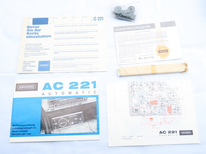 GRUNDIG AC221 DOSTAWKA CASSETTE KARTON INSTRUKCJ VW OPEL MERCEDES PORSCHE BMW photo 15 - milautoparts-fr.ukrlive.com