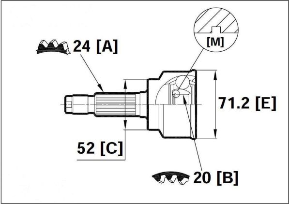 COUDE KIA PRIDE MAZDA 121 FORD FESTIVA 24X20 photo 2 - milautoparts-fr.ukrlive.com