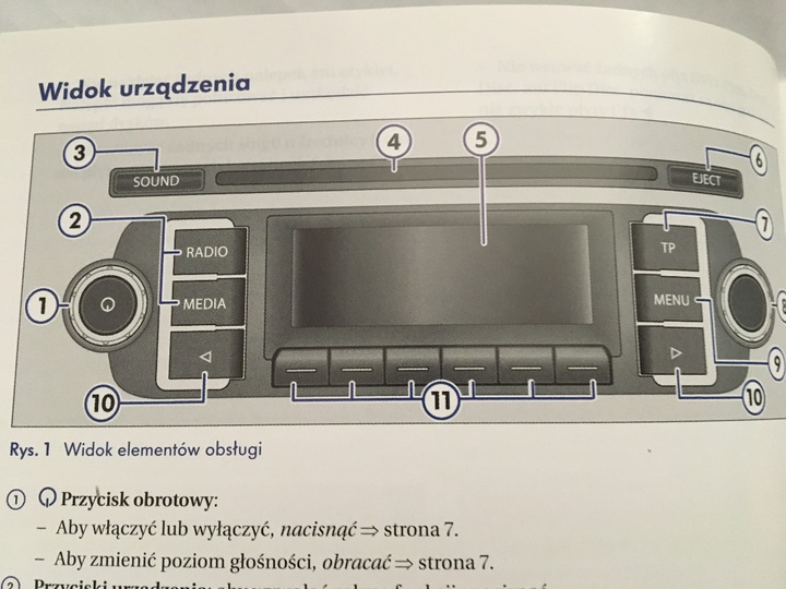 RADIO RCD 210 VW INSTRUCTION DE SERVICE POLO UP POLSKA photo 3 - milautoparts-fr.ukrlive.com