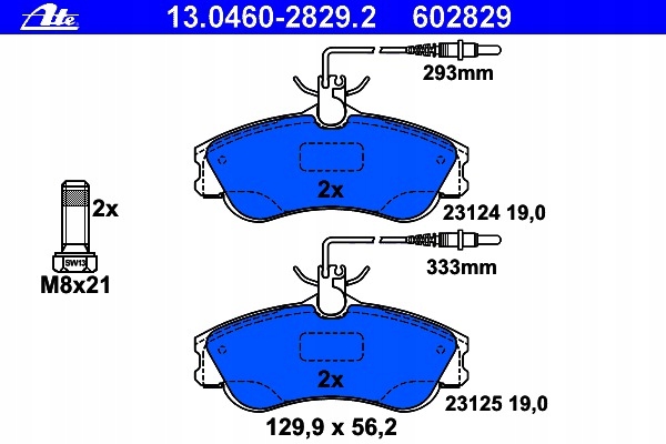 ATE PADS FRONT PEUGEOT 306 CARGO 01-08 KRAKOW photo 2 - milautoparts-fr.ukrlive.com