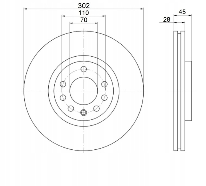 DISCS MIKODA 1631 PADS CERAMIC SAAB 9-3 02R-15R FRONT 302MM photo 2 - milautoparts-fr.ukrlive.com